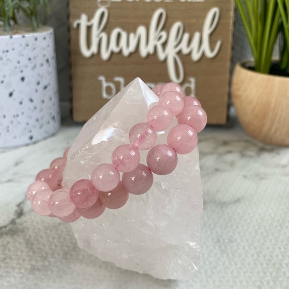 Rose quartz bracelets - Picture 2 of 2